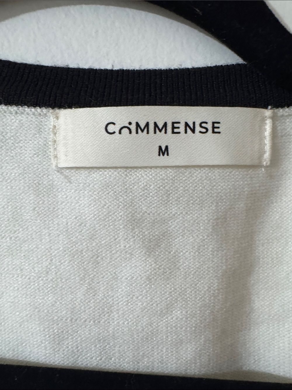 Commense Black and White Two-Tone Sweater Skirt and Sweater Top Set - Picture 4 of 6